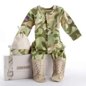  Big Dreamzz Baby Camo 2 Piece Layette in Backpack Gift Box 