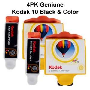  KODAK 10 Genuine 4PK Ink Cartridges(X2 BK,X2 COLOR 