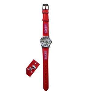   Snoopy Watch w/ Red Leather Band (Lady / Children Size) Toys & Games