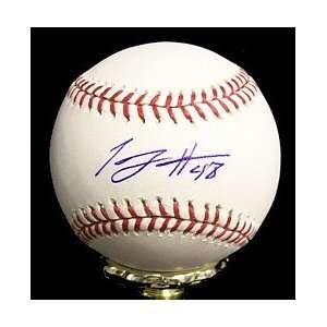 Tommy Hanson Autographed Baseball   Autographed Baseballs  