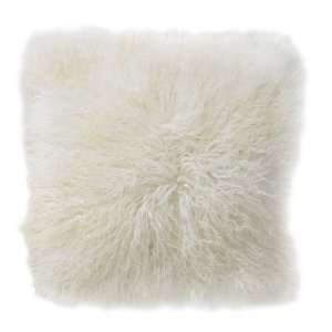 Williams Sonoma Home Lambs Wool Pillow, 16 x 16, Ivory  