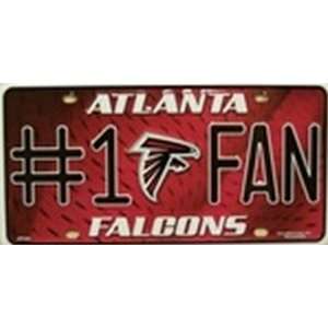 Atlanta Falcons #1 Fan License Plates Plate Tag Tags auto vehicle car 