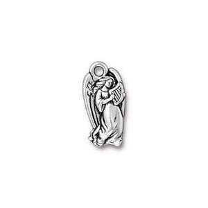  TierraCast Antique Silver (plated) Angel Charm 11x22mm 
