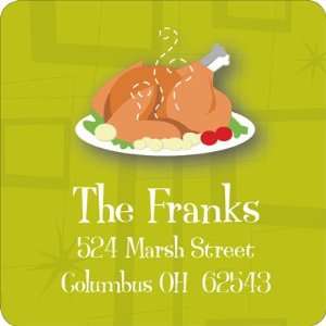   Holiday Address Labels (Retro Thanksgiving Dinner)