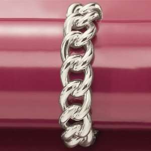  Italian Sterling Silver Link Bracelet. 7.5 Jewelry