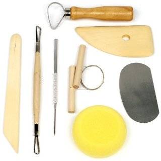 Trademark Tools 75 S008 Hawk 8 Piece Pottery and Clay Modelling Tool 