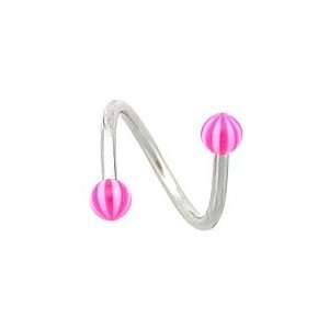   BEACH BALL Twister Belly or Eyebrow Ring Mix My Colors 3mm Jewelry