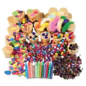  Paper Mache Kits, Glue, Glitter Pens   24 per Pack(sold in 
