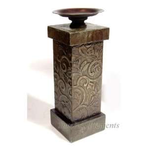  Brass Metal Wood Candlebra Candlestick Holder Decor