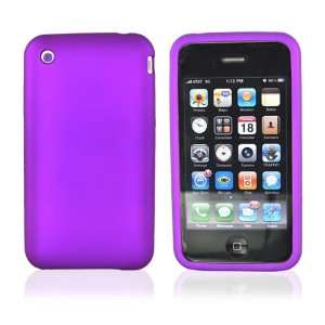  for iPhone 3GS Crystal Silicone Case Skin Dark Purple 