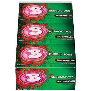 Bubblicious Bubble Gum, Watermelon Wave, 10 Piece Packs (Pack of 12 