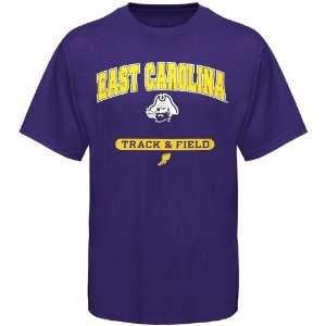   East Carolina Pirates Purple Track & Field T shirt