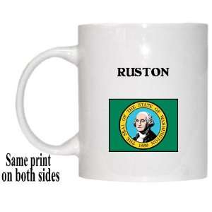    US State Flag   RUSTON, Washington (WA) Mug 
