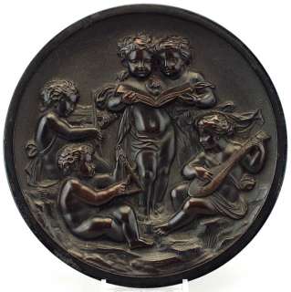 21.038 Bas Relief Rondel of Five Putti c. 1860  