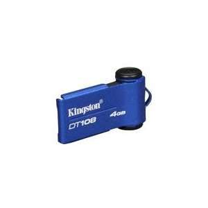  Kingston DataTraveler 108 4GB USB 2.0 Flash Drive (Blue 