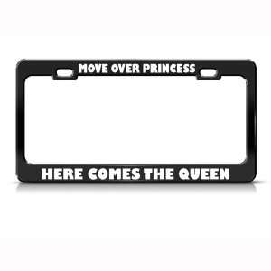   Princess Here Comes Queen license plate frame Tag Holder Automotive