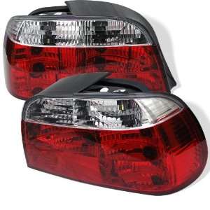    1995 2001 BMW E38 7 Series SR Red/Clear Tail Lights Automotive