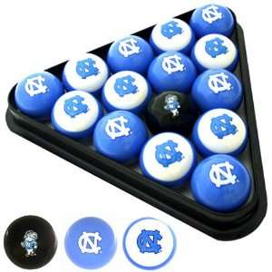 North Carolina College Logo Pool Balls Set  Sports 