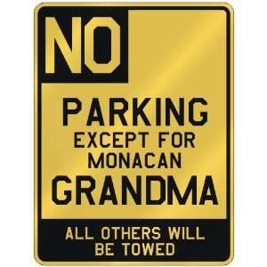   FOR MONACAN GRANDMA  PARKING SIGN COUNTRY MONACO