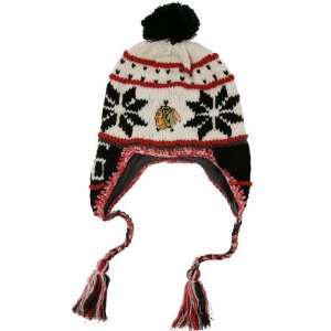 Chicago Blackhawks Old Time Hockey Banff Tassel Pom Knit Hat  