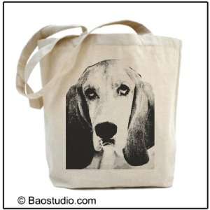  Basset Hound Dog  Eco Friendly Tote Graphic Canvas Tote 