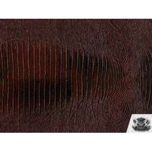 Vinyl Lizardo COCOA Fake Leather Upholstery Fabric By the 