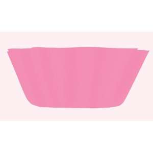  Pink Plastic Fluted Bowls   8 Inches 