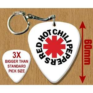  Red Hot Chili Peppers BIG Guitar Pick Keyring Musical 