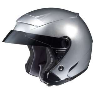  HJC FS 3 Open Face Motorcycle Helmet Solid Colors Silver 
