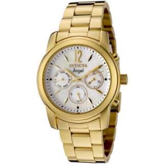Invicta Womens 0465 Angel Collection 18k Gold Plated Stainless Steel 