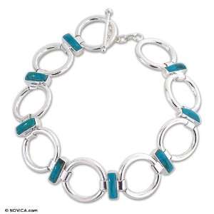  Chrysocolla bracelet, Join Me 0.6 W 7.5 L Jewelry