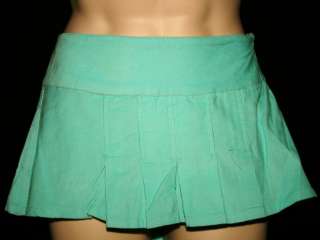 New STEVE & BARRYS Green Corduroy Skirt 10 NWT  