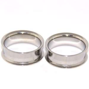 Nickel Free Surgical Steel Double Flare Flesh Tunnels Saddle Plugs 