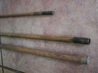 Vintage Bambo Fishing Pole  Old Antique 3 Piece Wood Fish Hunt 