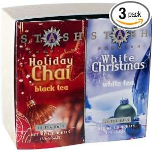 Stash Tea Company Holiday Chai   White Christmas Gift Set, 2.1 Ounce 