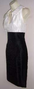 MAGGY LONDON TIMES Black/White Cocktail Dress 10 NWT  