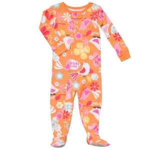   Piece Cotton Knit Tropical Birds Footed Sleeper Pajama (18 Months