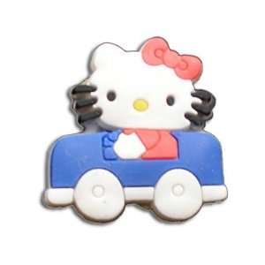 Hello Kitty in car   style your Crocs shoe Charm #1558, Clogs stickers 