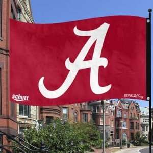   NCAA University of Alabama Crimson Tide (2 sided) Rivals Flag 3X5 FEET