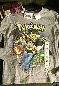 NWT Size XS Pokemon Long Sleeved T Shirt  