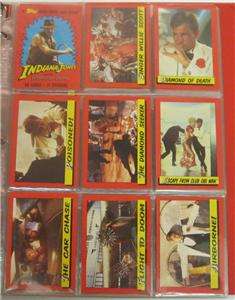 1984 INDIANA JONES TRADING CARD COMPLETE SET 1 88 TOPPS TEMPLE OF DOOM 