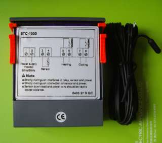 To USA 110V Digital temperature controller + Sensor 2 Relay output 