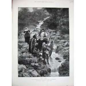  1888 Forestier Fine Art Barnaby Horse Cart River Besant 