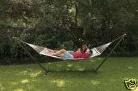 New Woven 2 Two Person PVC Coated Large Hammock & Stand  