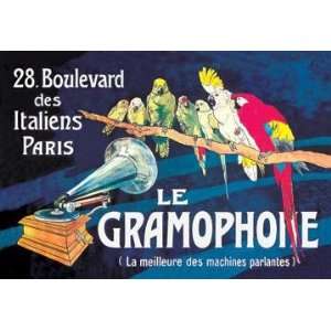  Exclusive By Buyenlarge Le Gramophone 12x18 Giclee on 