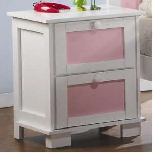  Youth Nightstand with Interchangeable Color Panels Pink, Blue 