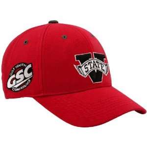   Valdosta State Blazers Red Triple Conference Adjustable Hat Sports
