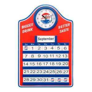  Pepsi Perpetual Calendar w/Clock