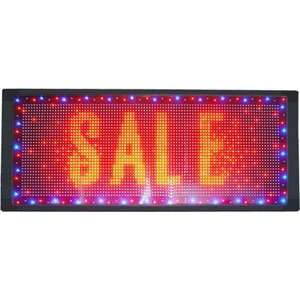  Spin XD Programmable Red LED Window Sign Display 20 x 49 