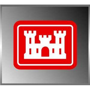 United States US Army Corps of Engineers Castle Emblem Insignia Vinyl 